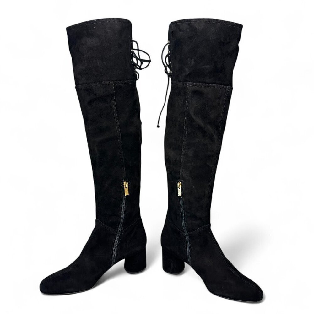 AGL Scarlet Over-The-Knee Suede Leather Boot, EU 38, Black NEW IN BOX - Picture 8 of 16